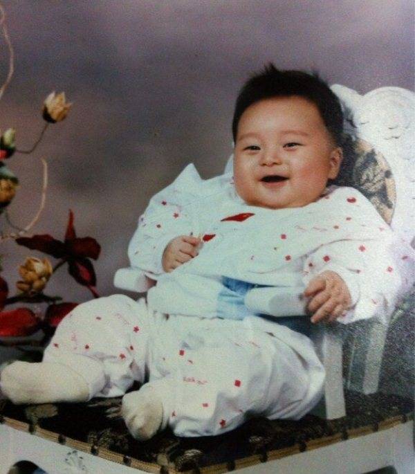 Park Seo-joon as a child