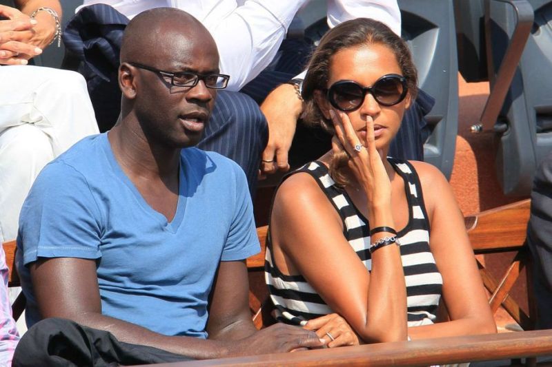 Karine Le Marchand and Lilian Thuram