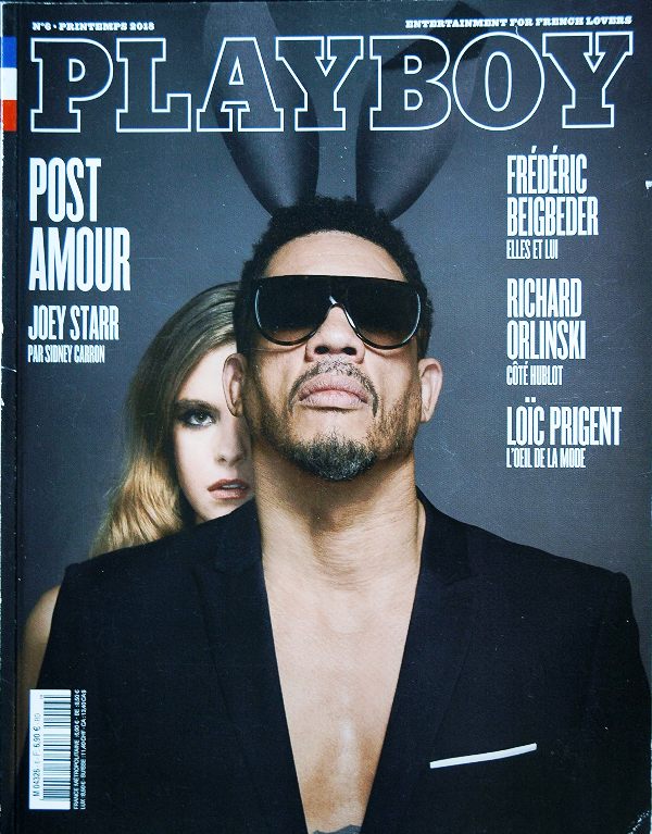 Joeystarr on the cover of Playboy magazine