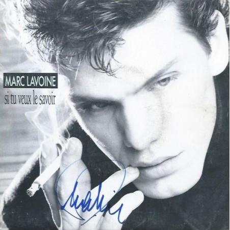 Autograph of Marc Lavoine