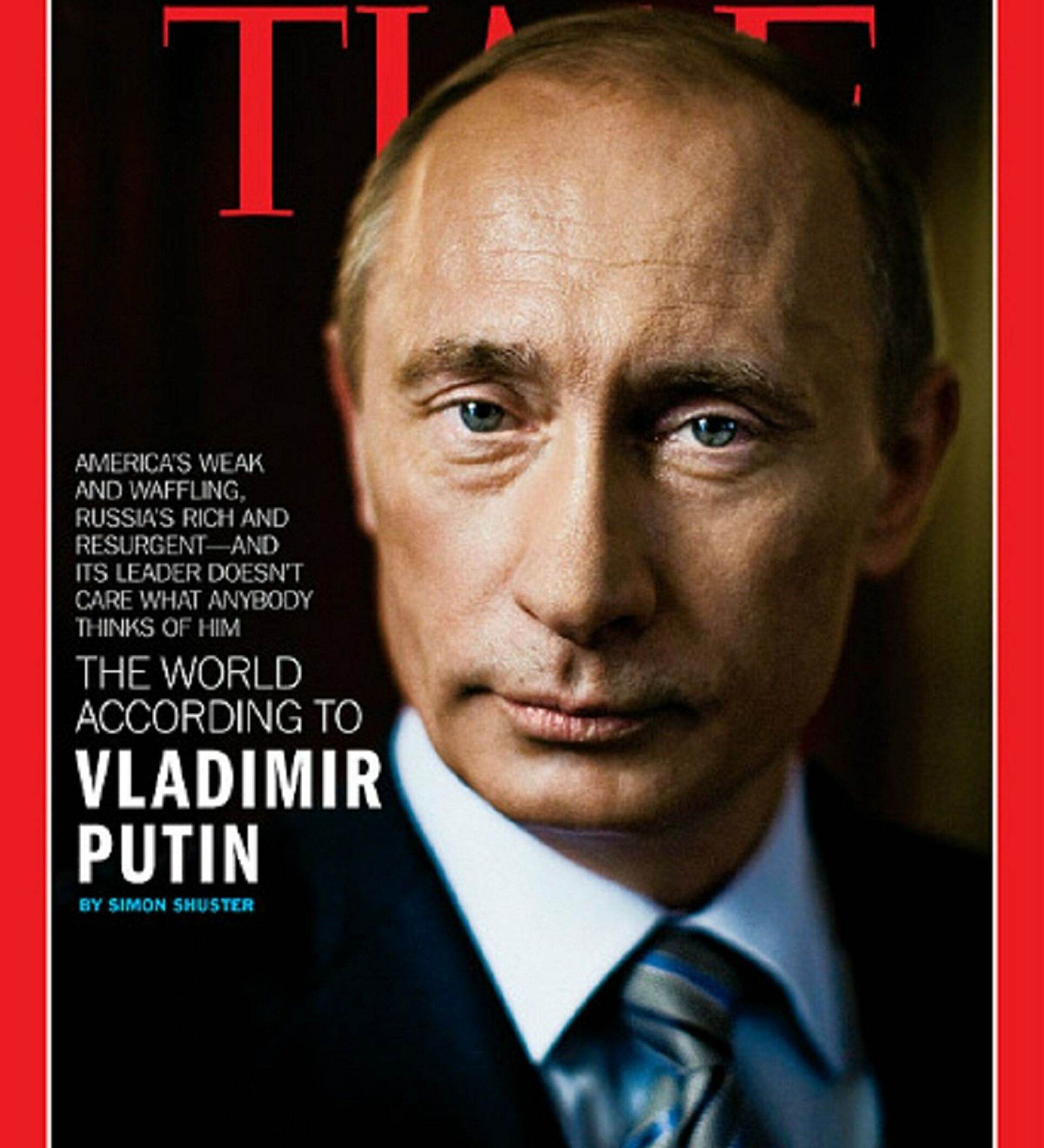 Vladimir Putin on the cover of the The Times magazine