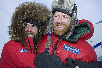 Mike Horn and Ousland during the expedition