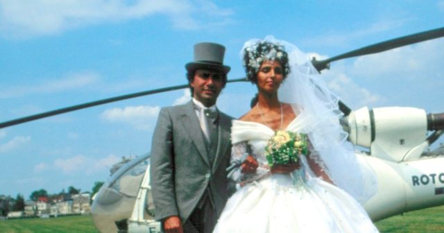 Wedding-photo-of-Olivier-Dassault-with-his-first-wife