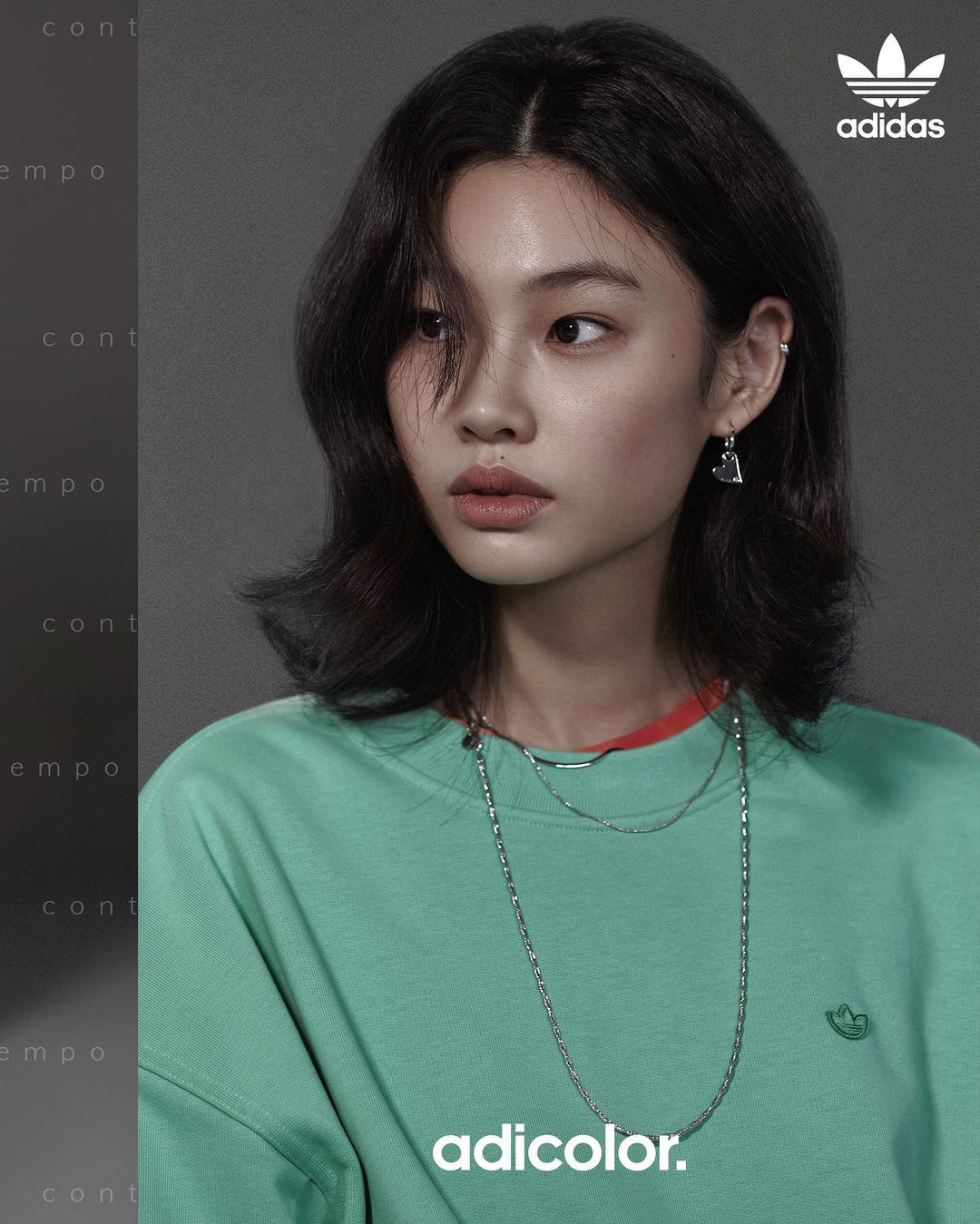Jung Ho-yeon promoting Adicolor by Adidas Originals