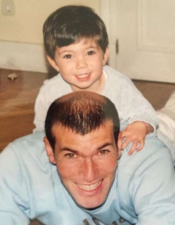Zinedine Zidane's son Theo as a child