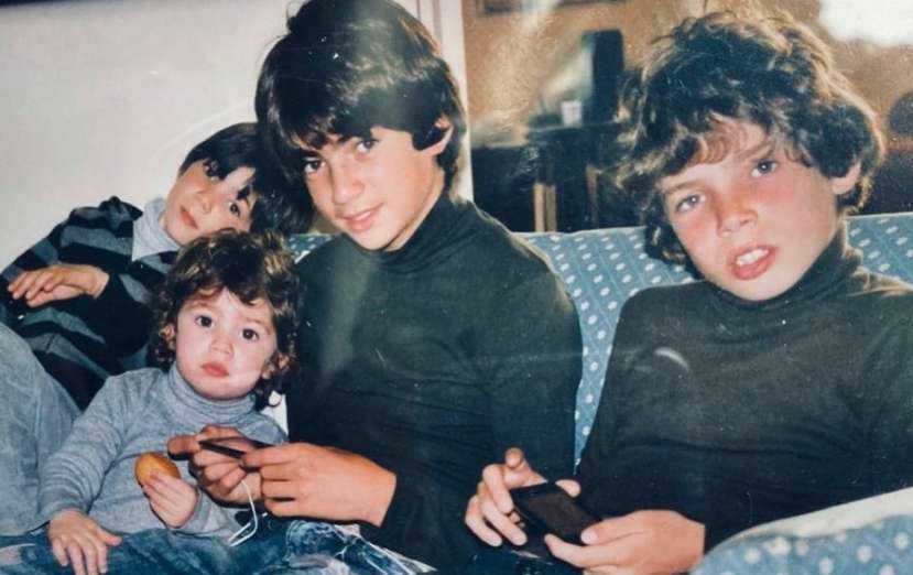 Childhood picture of Zinedine Zidane's kids