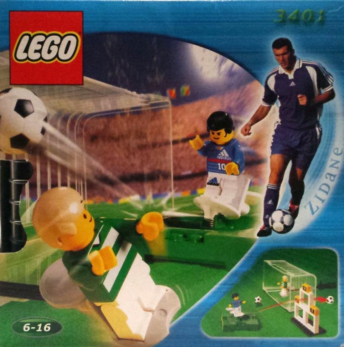 Zidane in an advertisement for Lego