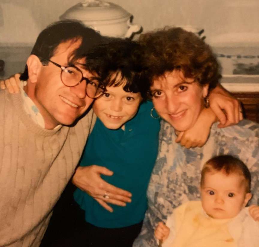 A family photo of Pauline Sanzey