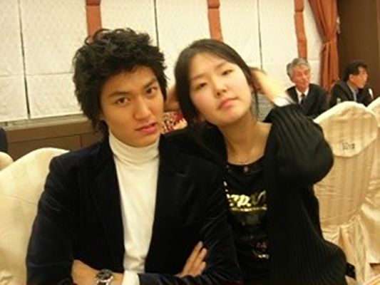 Lee Min-ho with his sister