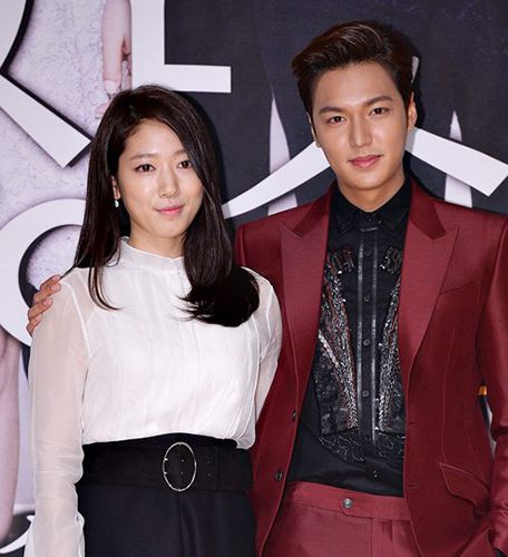 Lee Min-ho with Park Shin-hye
