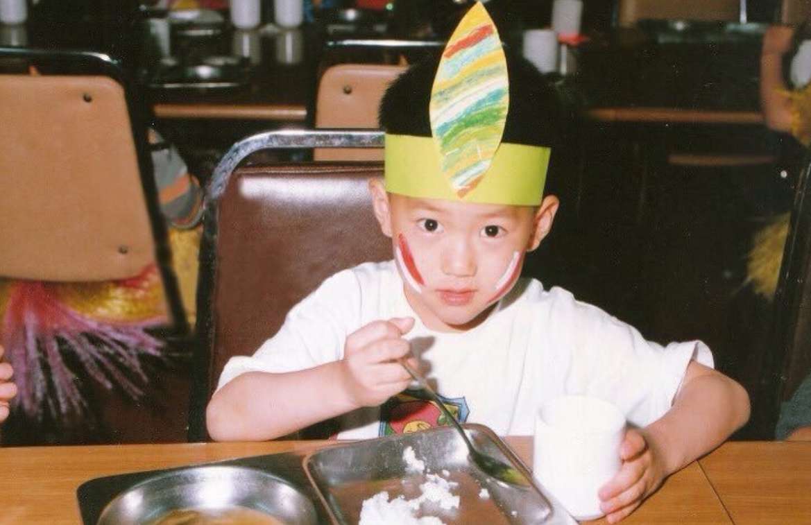 A childhood picture of Suho