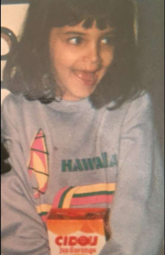 Leïla Bekhti as a teenager