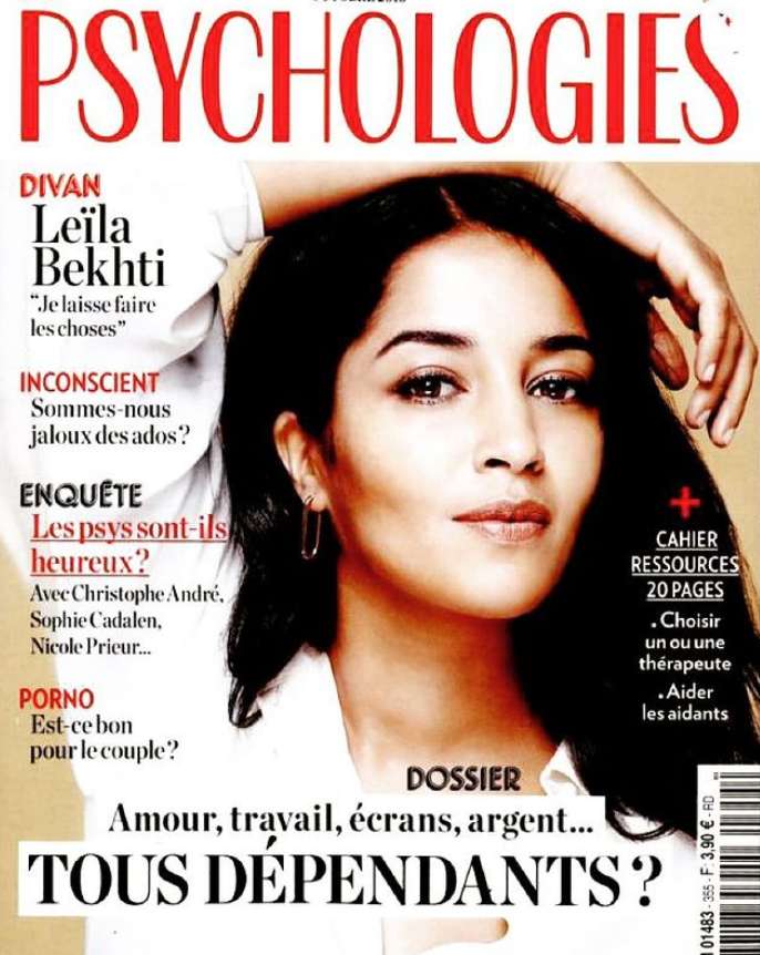 Leïla Bekhti on the cover of Psychologies