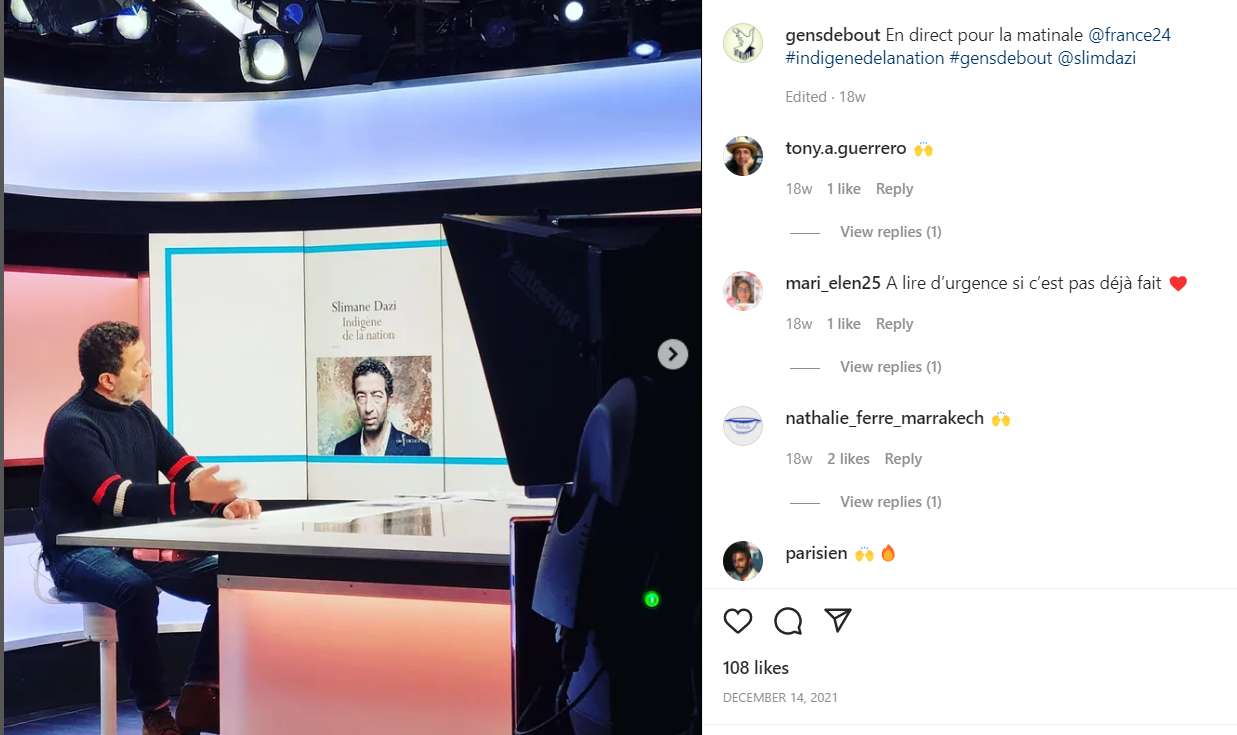 Slimane Dazi talks about his book on France 24