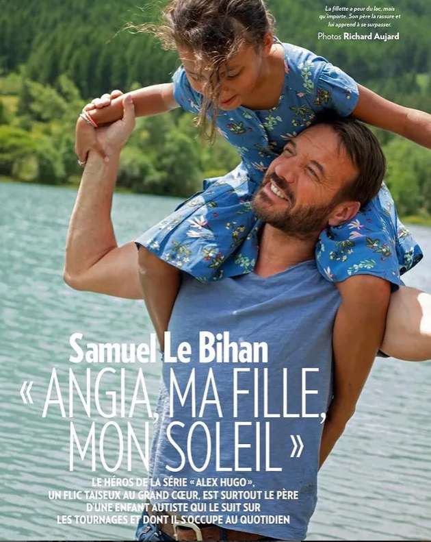 Samuel Le Bihan and Angie in Paris Match