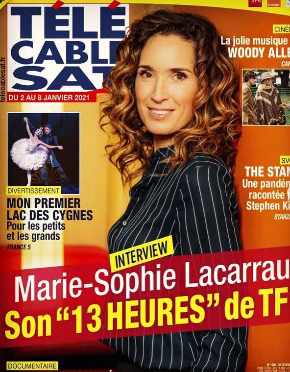 Marie-Sophie on the cover of Télécâble Sat Hebdo