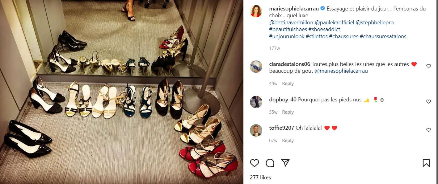 Marie-Sophie Lacarrau unveils her shoe collection