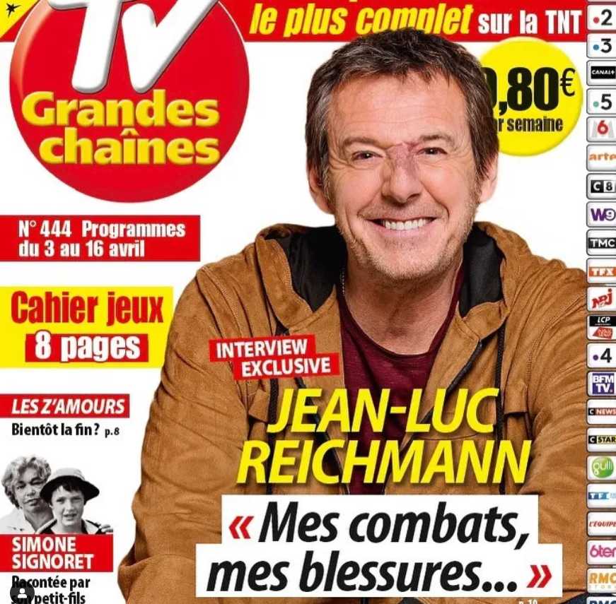 Jean-Luc Reichmann on the cover of TV Grfandes Chaines