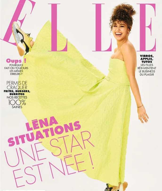 Lena Situations on the cover of Elle magazine