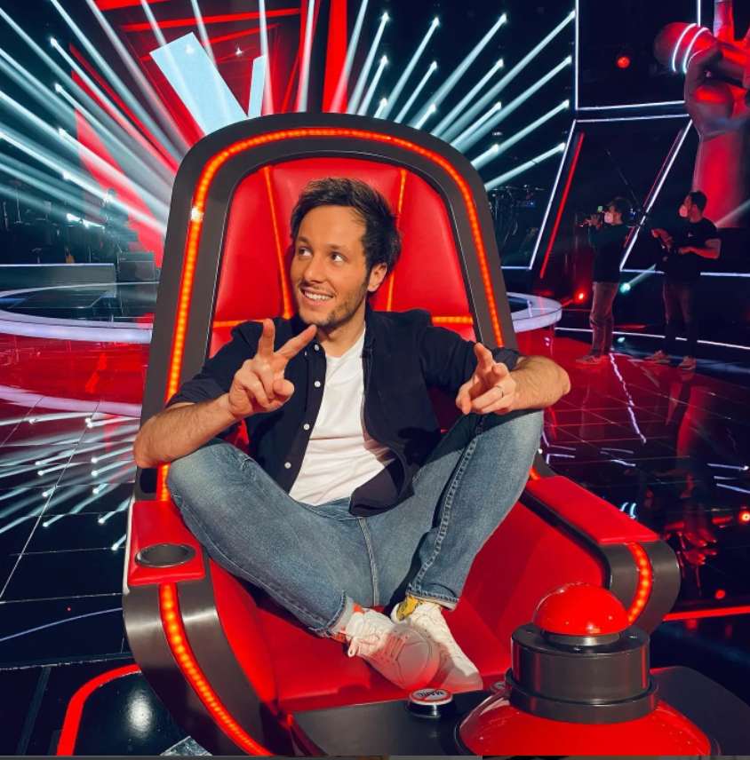 Vianney on the sets of The Voice