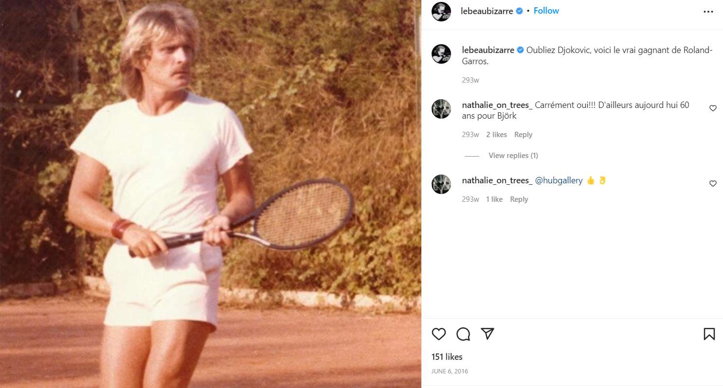 Christopher plays tennis
