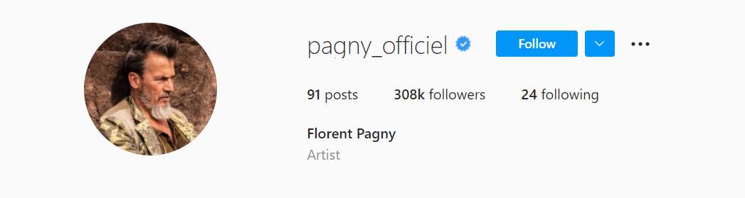 Official Instagram profile of Florent Pagny
