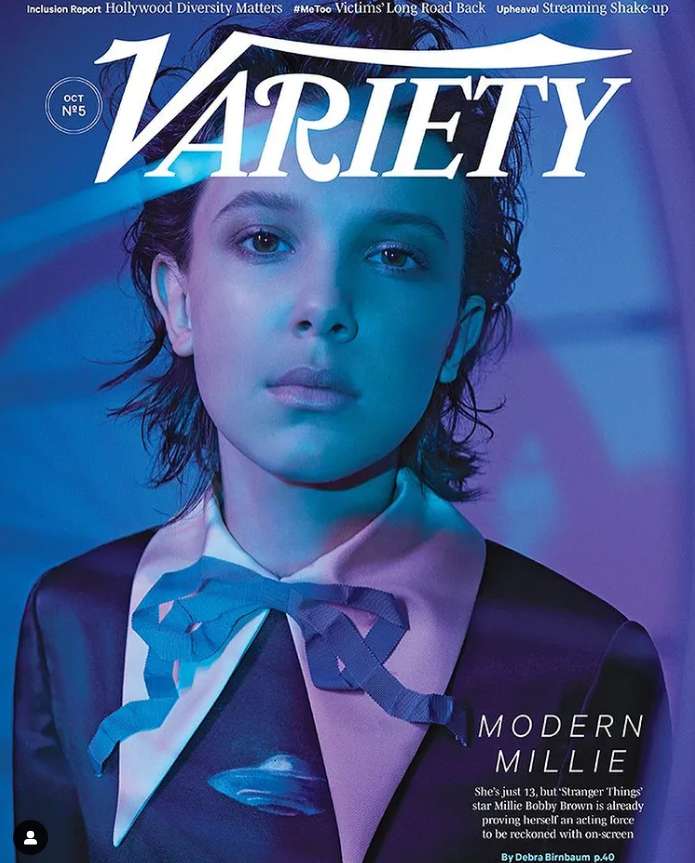 Millie Bobby Brown on the cover of Variety magazine