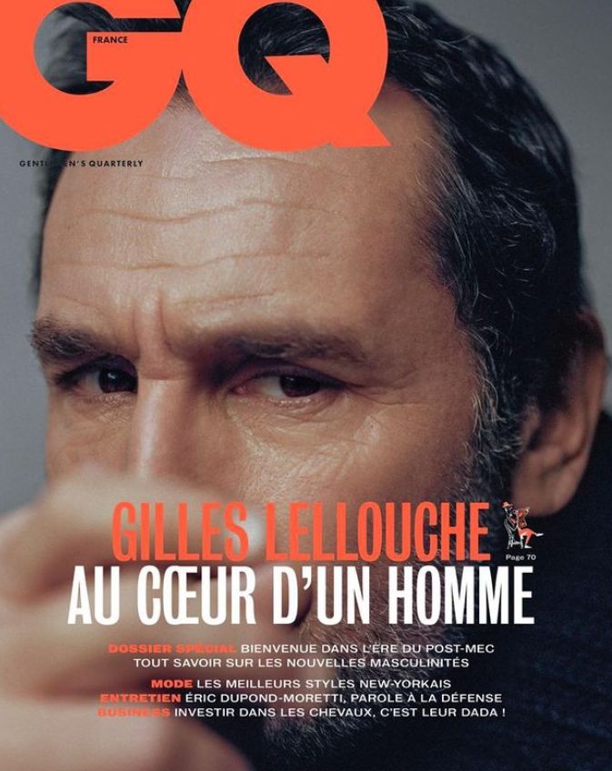 Gilles Lellouche on the cover of GQ magazine